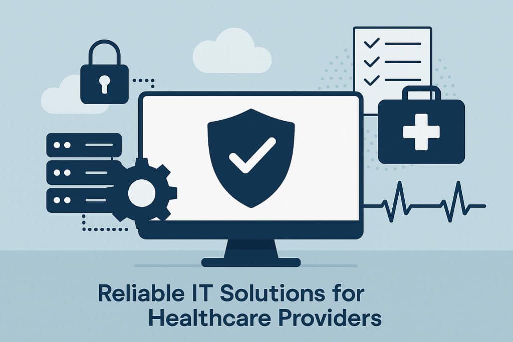Secure healthcare IT infrastructure supporting compliance and reliable patient care systems