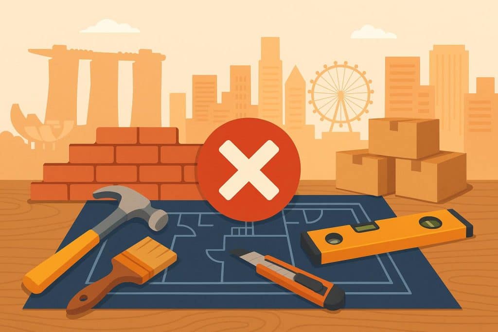 Common renovation mistakes lowering rental yield in Singapore apartments or investment properties