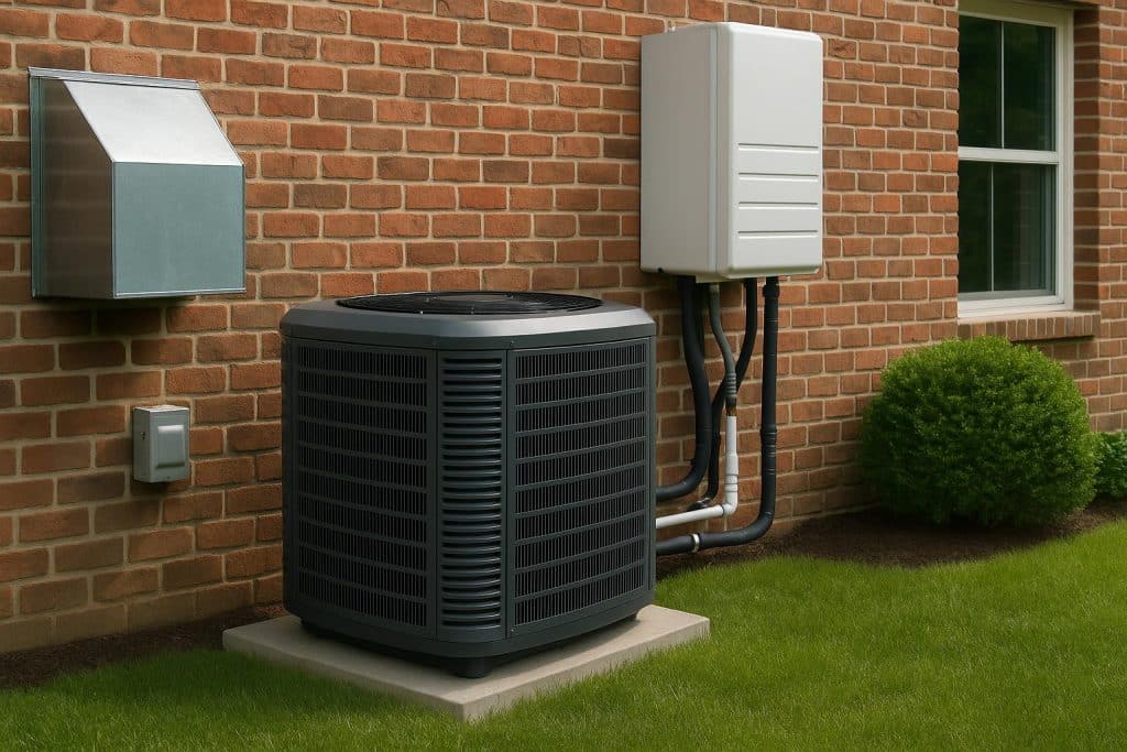 Modern HVAC system installed in a Dallas home ensuring efficient cooling and comfort solutions