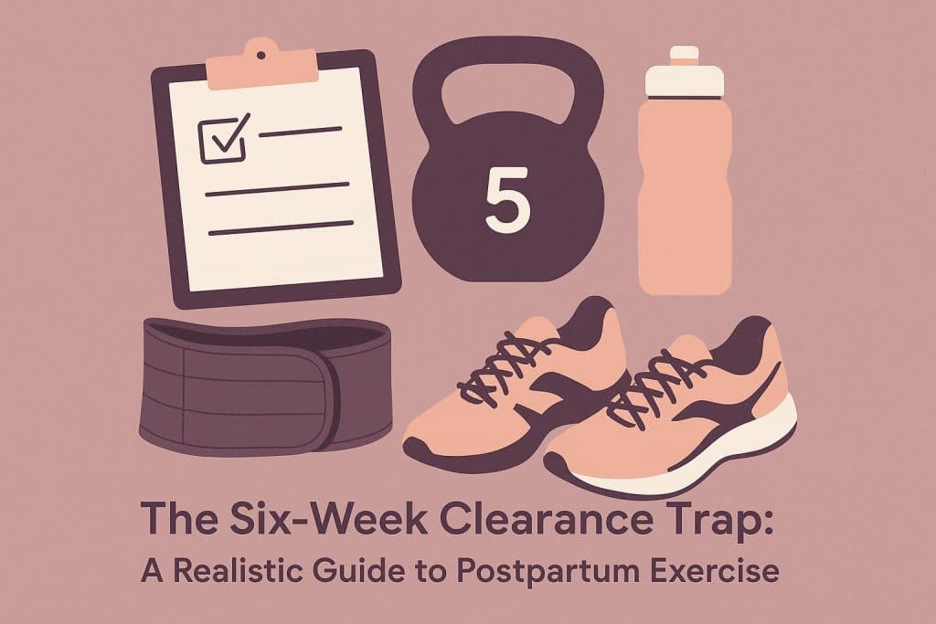 The Six-Week Clearance Trap: A Realistic Guide to Postpartum Exercise Postpartum exercise essentials and recovery gear for new mothers after childbirth