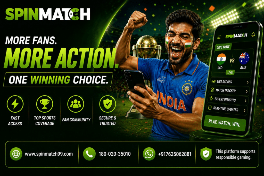 Why Are Cricket Fans Exploring Spinmatch More Than Ever? Image 1 of Meta title:- Why Cricket Fans Explore Spinmatch More Than Ever Now!