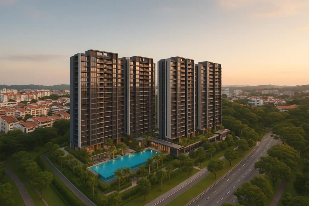 Solano Grand executive condominium exterior in Bukit Panjang residential development