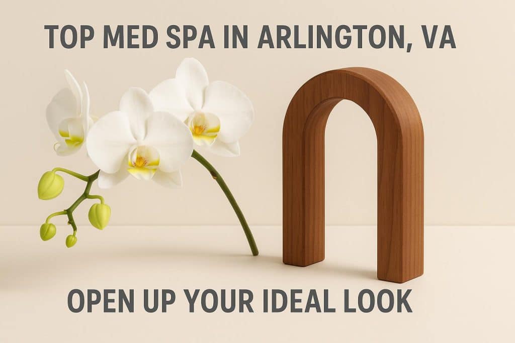 Modern med spa exterior in Arlington VA showcasing luxury aesthetics and inviting entrance
